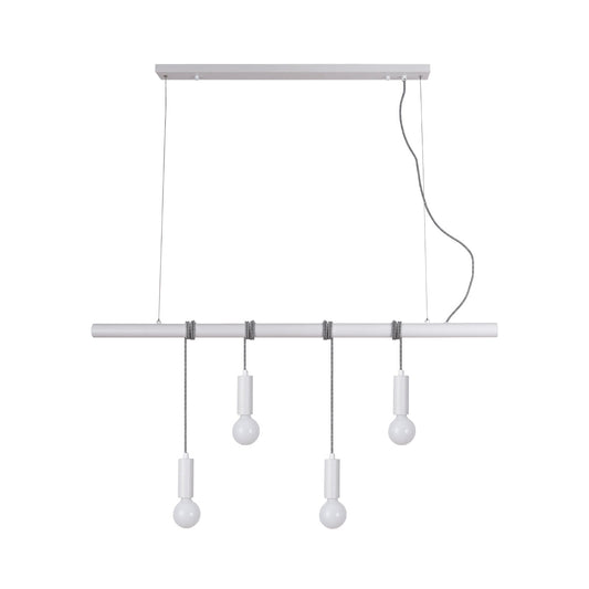 4 Light Pendant Light - White