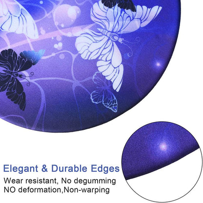 Ergonomic Mouse Pad Wrist Rests, Non Slip Mousepads with Gel Cushion Wrist Support,  Comfortable Durable Mouse Pads for Home Office Efficient Working Easy Typing & Pain Relief ( Arts Butterfly )